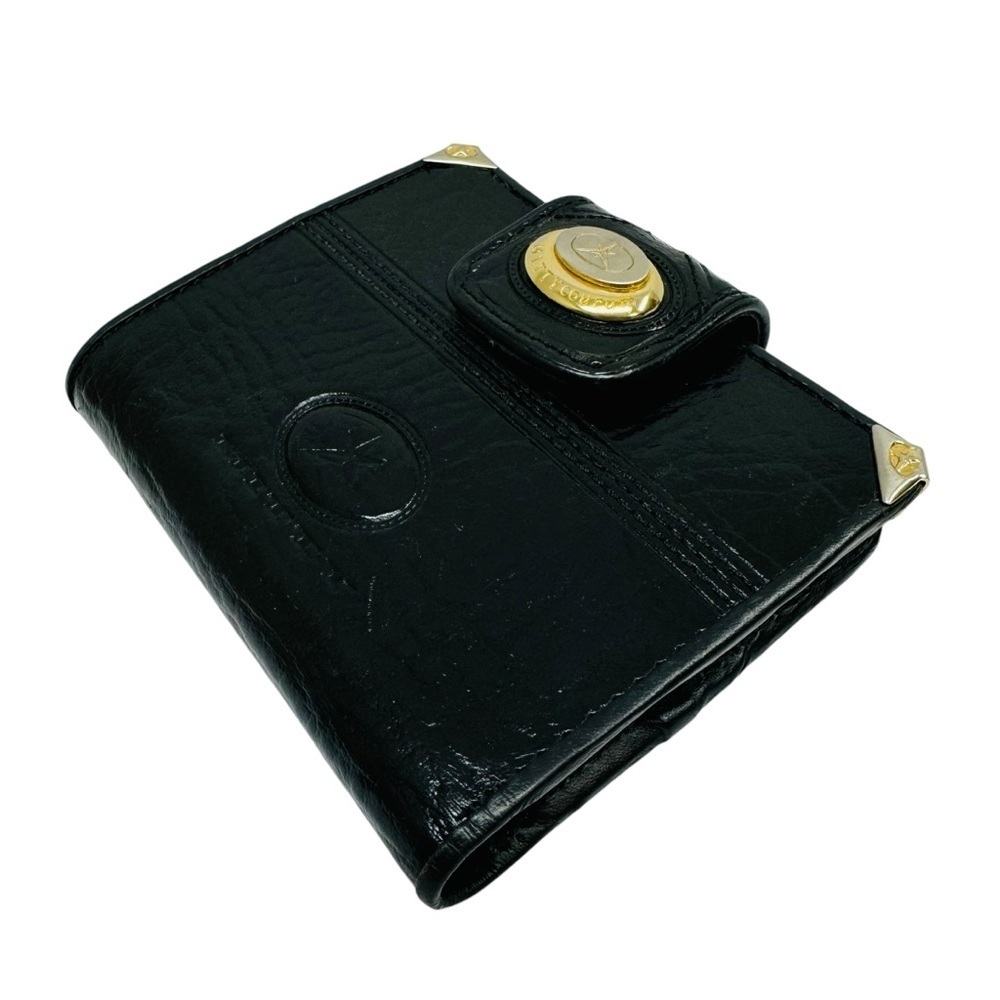 Mitty Wallet Women’s Purse Pouch Brazilian Leather Black Gold Buckle Western - Picture 2 of 16